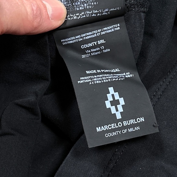 Marcelo Burlon Oversized Just for Fun Ghost Haunted House L/S T Shirt Mens XS - Picture 9 of 11